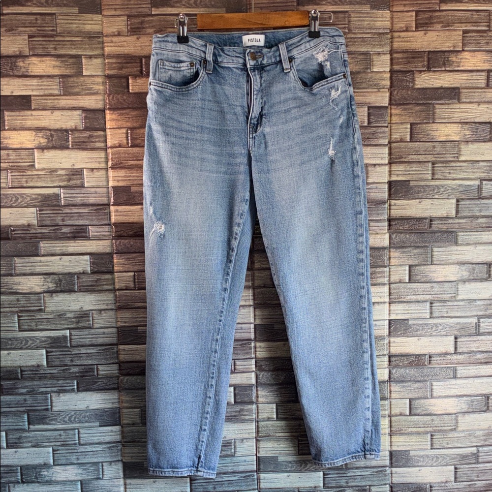 Pre Owned Women’s Pistola Light Blue Boyfriend Jeans Size 30